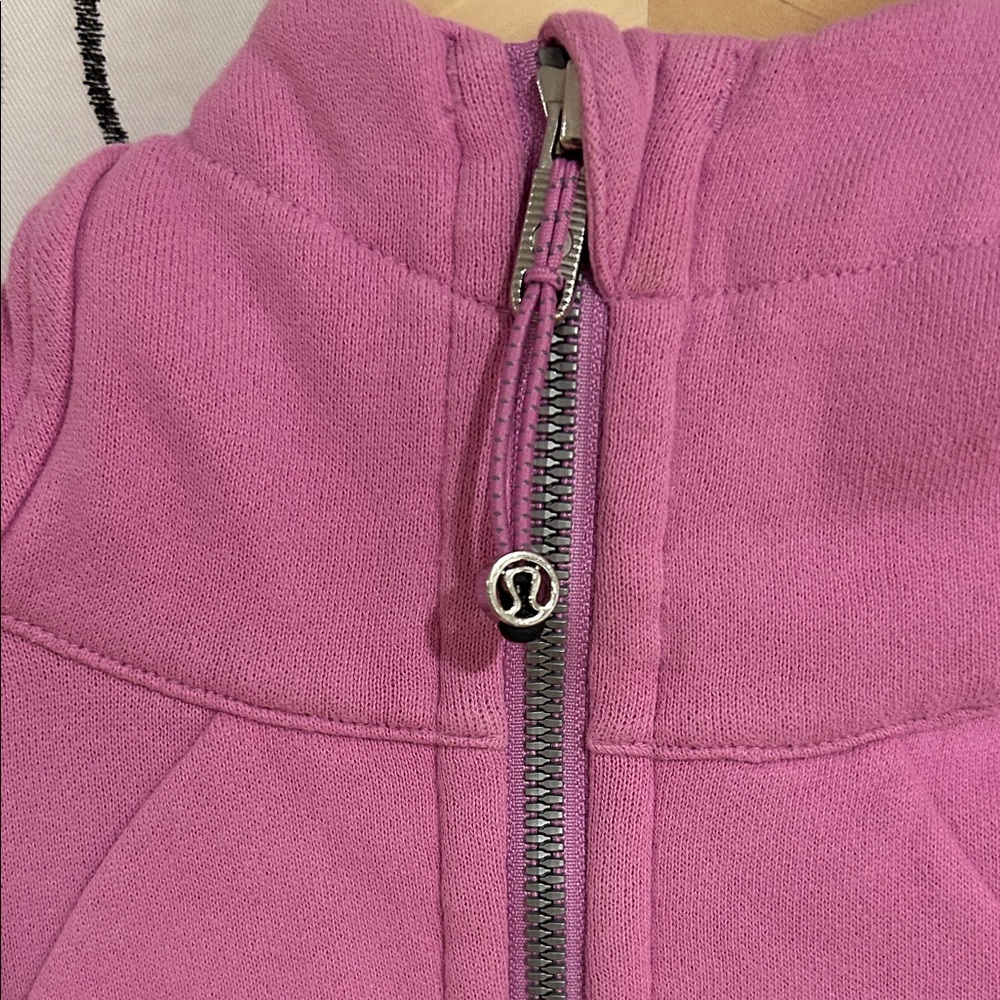 lululemon full zip crop scuba